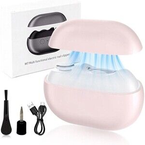 lectric Nail Clipper, Electric Nail Clippers for Seniors & Adults, Pink